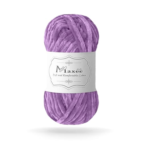 Maxee 100g Samtig Babywolle, Samt Chenille Garn mit Häkelwerkzeuge, Kuschelweich Velvet Chenillegarn Flauschige, Weich Plüschwolle Häkelgarn Wolle zum Stricken & Häkeln Maxee 100g Samtig Babywolle, Samt Chenille Garn mit Häkelwerkzeuge, Kuschelweich Velvet Chenillegarn Flauschige, Weich Plüschwolle Häkelgarn Wolle zum Stricken & Häkeln von Maxee
