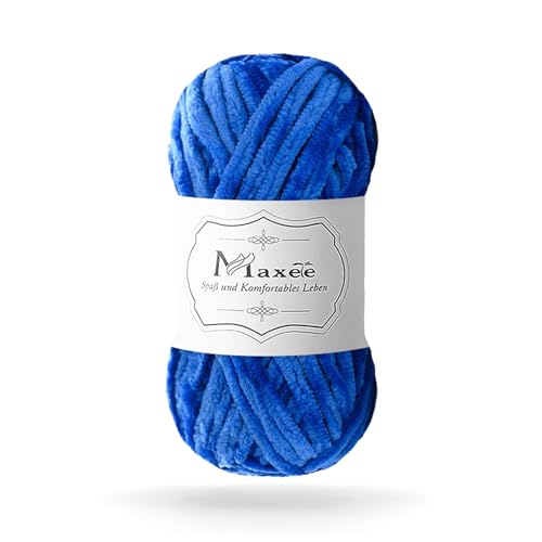 Maxee 100g Samtig Babywolle, Samt Chenille Garn mit Häkelwerkzeuge, Kuschelweich Velvet Chenillegarn Flauschige, Weich Plüschwolle Häkelgarn Wolle zum Stricken & Häkeln Maxee 100g Samtig Babywolle, Samt Chenille Garn mit Häkelwerkzeuge, Kuschelweich Velvet Chenillegarn Flauschige, Weich Plüschwolle Häkelgarn Wolle zum Stricken & Häkeln von Maxee