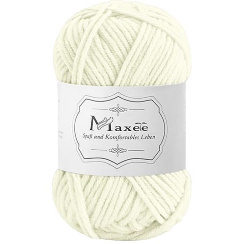 Maxee 50g Handstrickgarn Multicolor, Acryl Garn zum Stricken, Weicher Wolle zum Häkeln und Kunsthandwerk, Hand Knitting Garn zum Häkeln, Schals für Strickanfänger, Erfahrene Stricker von Maxee