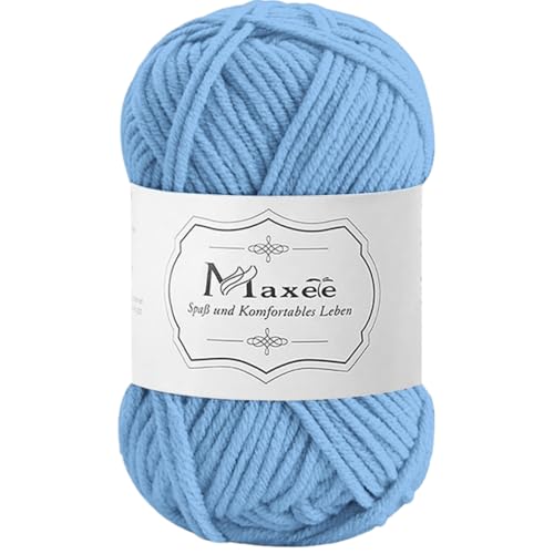 Maxee 50g Handstrickgarn Multicolor, Acryl Garn zum Stricken, Weicher Wolle zum Häkeln und Kunsthandwerk, Hand Knitting Garn zum Häkeln, Schals für Strickanfänger, Erfahrene Stricker von Maxee