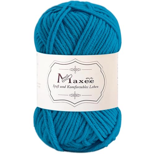 Maxee 50g Handstrickgarn Multicolor, Acryl Garn zum Stricken, Weicher Wolle zum Häkeln und Kunsthandwerk, Hand Knitting Garn zum Häkeln, Schals für Strickanfänger, Erfahrene Stricker von Maxee