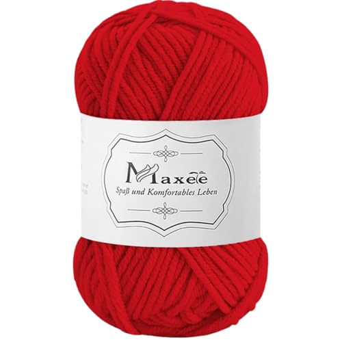 Maxee 50g Handstrickgarn Multicolor, Acryl Garn zum Stricken, Weicher Wolle zum Häkeln und Kunsthandwerk, Hand Knitting Garn zum Häkeln, Schals für Strickanfänger, Erfahrene Stricker von Maxee