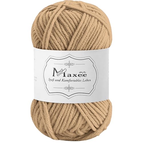 Maxee 50g Handstrickgarn Multicolor, Acryl Garn zum Stricken, Weicher Wolle zum Häkeln und Kunsthandwerk, Hand Knitting Garn zum Häkeln, Schals für Strickanfänger, Erfahrene Stricker von Maxee