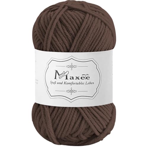 Maxee 50g Handstrickgarn Multicolor, Acryl Garn zum Stricken, Weicher Wolle zum Häkeln und Kunsthandwerk, Hand Knitting Garn zum Häkeln, Schals für Strickanfänger, Erfahrene Stricker von Maxee