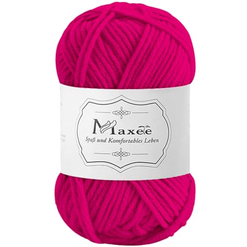 Maxee 50g Handstrickgarn Multicolor, Acryl Garn zum Stricken, Weicher Wolle zum Häkeln und Kunsthandwerk, Hand Knitting Garn zum Häkeln, Schals für Strickanfänger, Erfahrene Stricker von Maxee