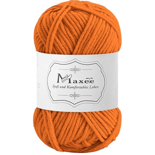 Maxee 50g Handstrickgarn Multicolor, Acryl Garn zum Stricken, Weicher Wolle zum Häkeln und Kunsthandwerk, Hand Knitting Garn zum Häkeln, Schals für Strickanfänger, Erfahrene Stricker von Maxee