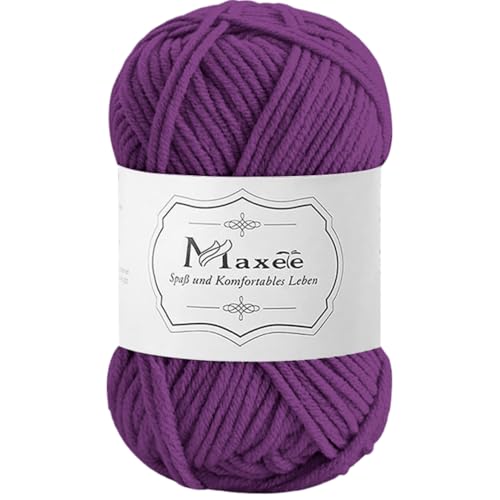 Maxee 50g Handstrickgarn Multicolor, Acryl Garn zum Stricken, Weicher Wolle zum Häkeln und Kunsthandwerk, Hand Knitting Garn zum Häkeln, Schals für Strickanfänger, Erfahrene Stricker von Maxee