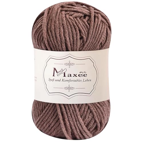 Maxee 50g Handstrickgarn Multicolor, Acryl Garn zum Stricken, Weicher Wolle zum Häkeln und Kunsthandwerk, Hand Knitting Garn zum Häkeln, Schals für Strickanfänger, Erfahrene Stricker von Maxee