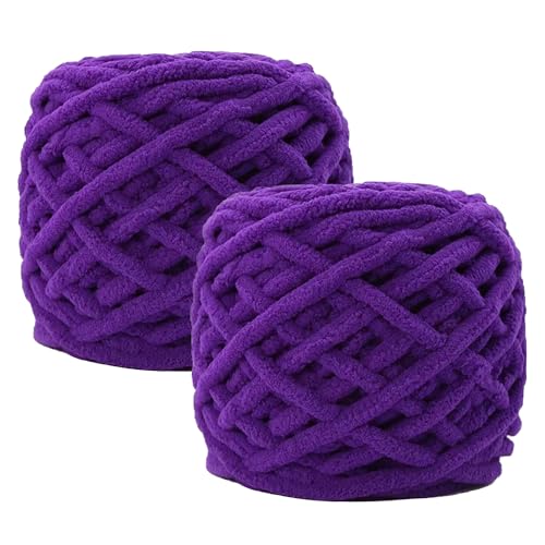 Maxee Dicke Wolle Garn 190 g(95 g*2), ca.88 m, Super Soft Knitting, Grobstrick Weiches Wollgarn, zum Häkeln für Decke, Perfekt zum Weben von Schals, Mützen, Decken, Zierkissen von Maxee