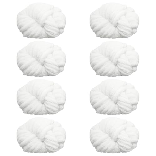 Maxee Dicke Wolle Garn 250g*8 Stuck, Sperrige Armstricken Wolle, Soft Arm Knitting, XXL Grobstrick Weiches Wollgarn, zum Häkeln für Decke, Perfekt zum Weben von Haustier Nest, Decken, Zierkissen Maxee Dicke Wolle Garn 250g*8 Stuck, Sperrige Armstricken Wolle, Soft Arm Knitting, XXL Grobstrick Weiches Wollgarn, zum Häkeln für Decke, Perfekt zum Weben von Haustier Nest, Decken, Zierkissen von Maxee