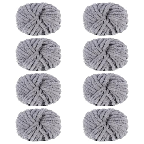Maxee Dicke Wolle Garn 250g*8 Stuck, Sperrige Armstricken Wolle, Soft Arm Knitting, XXL Grobstrick Weiches Wollgarn, zum Häkeln für Decke, Perfekt zum Weben von Haustier Nest, Decken, Zierkissen Maxee Dicke Wolle Garn 250g*8 Stuck, Sperrige Armstricken Wolle, Soft Arm Knitting, XXL Grobstrick Weiches Wollgarn, zum Häkeln für Decke, Perfekt zum Weben von Haustier Nest, Decken, Zierkissen von Maxee