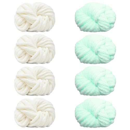 Maxee Dicke Wolle Garn 250g*8 Stuck, Sperrige Armstricken Wolle, Soft Arm Knitting, XXL Grobstrick Weiches Wollgarn, zum Häkeln für Decke, Perfekt zum Weben von Haustier Nest, Decken, Zierkissen Maxee Dicke Wolle Garn 250g*8 Stuck, Sperrige Armstricken Wolle, Soft Arm Knitting, XXL Grobstrick Weiches Wollgarn, zum Häkeln für Decke, Perfekt zum Weben von Haustier Nest, Decken, Zierkissen von Maxee
