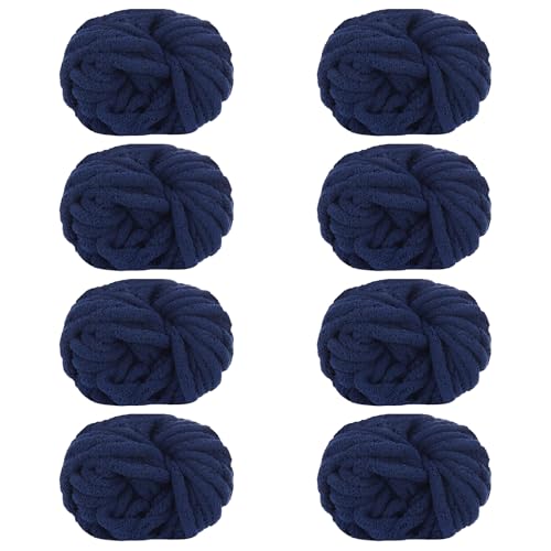 Maxee Dicke Wolle Garn 250g*8 Stuck, Sperrige Armstricken Wolle, Soft Arm Knitting, XXL Grobstrick Weiches Wollgarn, zum Häkeln für Decke, Perfekt zum Weben von Haustier Nest, Decken, Zierkissen von Maxee
