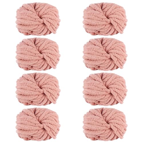 Maxee Dicke Wolle Garn 250g*8 Stuck, Sperrige Armstricken Wolle, Soft Arm Knitting, XXL Grobstrick Weiches Wollgarn, zum Häkeln für Decke, Perfekt zum Weben von Haustier Nest, Decken, Zierkissen von Maxee