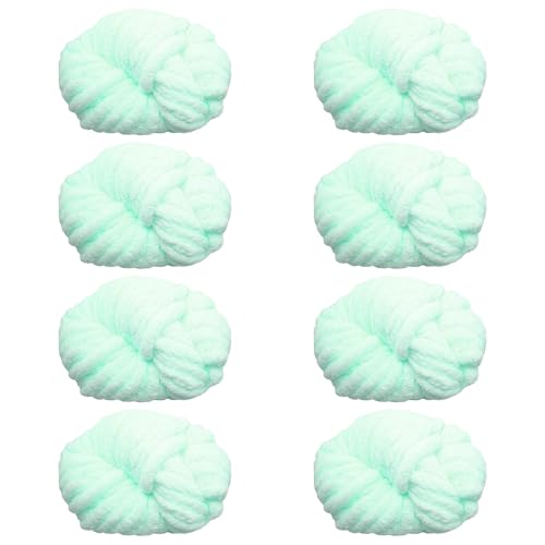 Maxee Dicke Wolle Garn 250g*8 Stuck, Sperrige Armstricken Wolle, Soft Arm Knitting, XXL Grobstrick Weiches Wollgarn, zum Häkeln für Decke, Perfekt zum Weben von Haustier Nest, Decken, Zierkissen von Maxee