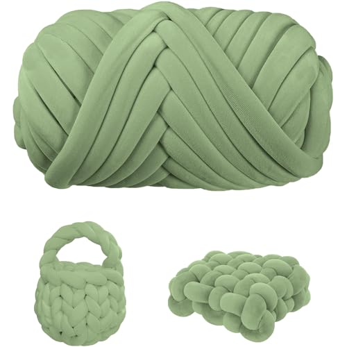 Maxee Dicke Wolle Garn 500g, Chunky XXL Wolle zum Handstricke, Schlauchgarn Armstricken Knitting Wolle, Sperrige Textilgarn zum häkeln für körbe,Kissen, Rucksack, Haustierkorb(Velvet -17 Maxee Dicke Wolle Garn 500g, Chunky XXL Wolle zum Handstricke, Schlauchgarn Armstricken Knitting Wolle, Sperrige Textilgarn zum häkeln für körbe,Kissen, Rucksack, Haustierkorb(Velvet -17 von Maxee