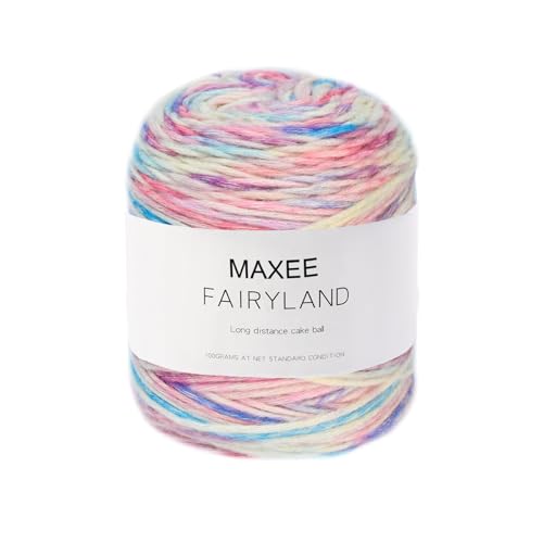 Maxee Farbverlaufsgarn 100g, 220 Mete Cupcakes Bobbel Garn zum Stricken Häkeln, Mehrfarbiges Gradient Häkelgarn, Handstrick Häkeln Baumwollstrickgarn zum DIY Schal Mütze Pullover und Bastel-07 Maxee Farbverlaufsgarn 100g, 220 Mete Cupcakes Bobbel Garn zum Stricken Häkeln, Mehrfarbiges Gradient Häkelgarn, Handstrick Häkeln Baumwollstrickgarn zum DIY Schal Mütze Pullover und Bastel-07 von Maxee