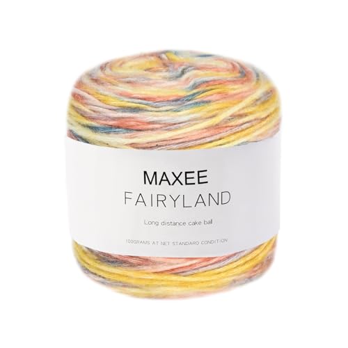 Maxee Farbverlaufsgarn 100g, 220 Mete Cupcakes Bobbel Garn zum Stricken Häkeln, Mehrfarbiges Gradient Häkelgarn, Handstrick Häkeln Baumwollstrickgarn zum DIY Schal Mütze Pullover und Bastel-14 Maxee Farbverlaufsgarn 100g, 220 Mete Cupcakes Bobbel Garn zum Stricken Häkeln, Mehrfarbiges Gradient Häkelgarn, Handstrick Häkeln Baumwollstrickgarn zum DIY Schal Mütze Pullover und Bastel-14 von Maxee
