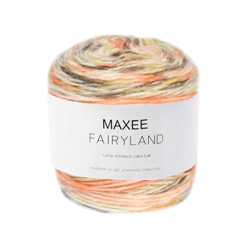 Maxee Farbverlaufsgarn 100g, 220 Mete Cupcakes Bobbel Garn zum Stricken Häkeln, Mehrfarbiges Gradient Häkelgarn, Handstrick Häkeln Baumwollstrickgarn zum DIY Schal Mütze Pullover und Bastel-15 Maxee Farbverlaufsgarn 100g, 220 Mete Cupcakes Bobbel Garn zum Stricken Häkeln, Mehrfarbiges Gradient Häkelgarn, Handstrick Häkeln Baumwollstrickgarn zum DIY Schal Mütze Pullover und Bastel-15 von Maxee