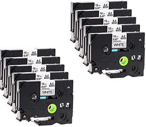 10x Schriftbandkassette für Brother TZe-231 12mm schwarz auf weiß 12mm breit x 8m lang laminiert geeignet für Brother P-Touch 1000W 1010 1090 1830VP 2030VP 2100VP 2430PC 2470 2730VP 7100VP 7600VP H100R H105WB H150WB H300 D200VP D400 D600VP P750W und andere P-Touch Geräte kompatibel zu TZE-231 10x Schriftbandkassette für Brother TZe-231 12mm schwarz auf weiß 12mm breit x 8m lang laminiert geeignet für Brother P-Touch 1000W 1010 1090 1830VP 2030VP 2100VP 2430PC 2470 2730VP 7100VP 7600VP H100R H105WB H150WB H300 D200VP D400 D600VP P750W und andere P-Touch Geräte kompatibel zu TZE-231 von Maximustrade