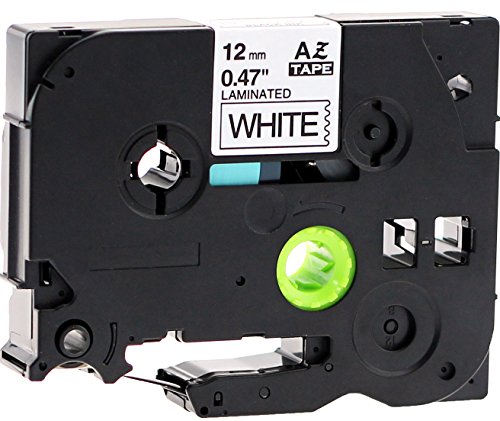 1x Schriftbandkassette für Brother TZe-231 12mm schwarz auf weiß 12mm breit x 8m lang laminiert geeignet für Brother P-Touch 1000W 1010 1090 1830VP 2030VP 2100VP 2430PC 2470 2730VP 7100VP 7600VP H100R H105WB H150WB H300 D200VP D400 D600VP P750W und andere P-Touch Geräte kompatibel zu TZE-231 von Maximustrade
