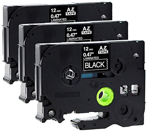 3x Schriftbänder für Brother TZe-335 weiß auf schwarz 12mm laminiert für Brother P-Touch 1000W 1010 1090 1830VP 2030VP 2100VP 2430PC 2730VP 7600VP H100R H105WB H150WB D200VP D400 D600VP P750W 3x Schriftbänder für Brother TZe-335 weiß auf schwarz 12mm laminiert für Brother P-Touch 1000W 1010 1090 1830VP 2030VP 2100VP 2430PC 2730VP 7600VP H100R H105WB H150WB D200VP D400 D600VP P750W von Maximustrade