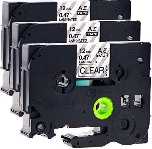 3x Schriftbandkassette für Brother TZe-131 schwarz auf transparent 12mm breit x 8m lang laminiert geeignet für Brother P-Touch 1000W 1010 1090 1830VP 2030VP 2100VP 2430PC 2470 2730VP 7100VP 7600VP H100R H105WB H150WB H300 D200VP D400 D600VP P750W und andere P-Touch Geräte kompatibel zu TZE-131 3x Schriftbandkassette für Brother TZe-131 schwarz auf transparent 12mm breit x 8m lang laminiert geeignet für Brother P-Touch 1000W 1010 1090 1830VP 2030VP 2100VP 2430PC 2470 2730VP 7100VP 7600VP H100R H105WB H150WB H300 D200VP D400 D600VP P750W und andere P-Touch Geräte kompatibel zu TZE-131 von Maximustrade
