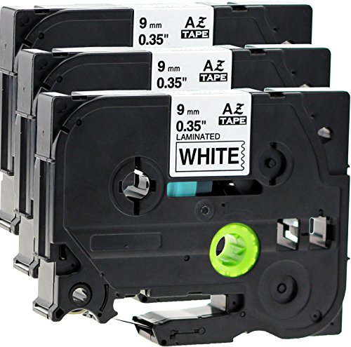 3x Schriftbandkassette für Brother TZe-221 schwarz auf weiß 9mm breit x 8m lang laminiert für P-Touch 1000W 1010 2470 2730VP 7100VP 7600VP H100R H105WB H150WB H300 D200VP D400 D600VP P750W 3x Schriftbandkassette für Brother TZe-221 schwarz auf weiß 9mm breit x 8m lang laminiert für P-Touch 1000W 1010 2470 2730VP 7100VP 7600VP H100R H105WB H150WB H300 D200VP D400 D600VP P750W von Maximustrade