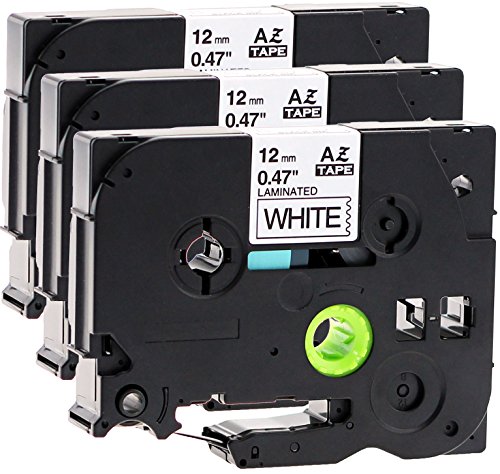 3x Schriftbandkassette für Brother TZe-231 12mm schwarz auf weiß 12mm breit x 8m lang laminiert kompatibel zu TZE-231 3x Schriftbandkassette für Brother TZe-231 12mm schwarz auf weiß 12mm breit x 8m lang laminiert kompatibel zu TZE-231 von Maximustrade