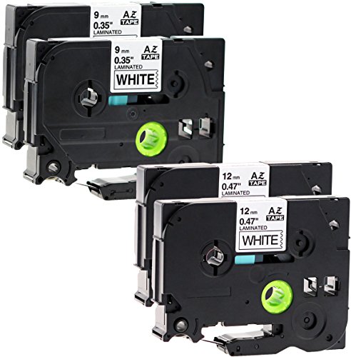 4x Schriftbandkassette für Brother TZe-221 9mm und TZe-231 12mm schwarz auf weiß 8m lang laminiert kompatibel zu TZe-221 und TZe-231 4x Schriftbandkassette für Brother TZe-221 9mm und TZe-231 12mm schwarz auf weiß 8m lang laminiert kompatibel zu TZe-221 und TZe-231 von Maximustrade