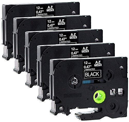 5x Schriftbänder für Brother TZe-335 weiß auf schwarz 12mm laminiert für Brother P-Touch 1000W 1010 1090 1830VP 2030VP 2100VP 2430PC 2730VP 7600VP H100R H105WB H150WB D200VP D400 D600VP P750W 5x Schriftbänder für Brother TZe-335 weiß auf schwarz 12mm laminiert für Brother P-Touch 1000W 1010 1090 1830VP 2030VP 2100VP 2430PC 2730VP 7600VP H100R H105WB H150WB D200VP D400 D600VP P750W von Maximustrade