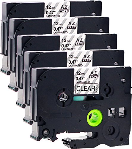 5x Schriftbandkassette für Brother TZe-131 schwarz auf transparent 12mm breit x 8m lang laminiert geeignet für Brother P-Touch 1000W 1010 1090 1830VP 2030VP 2100VP 2430PC 2470 2730VP 7100VP 7600VP H100R H105WB H150WB H300 D200VP D400 D600VP P750W und andere P-Touch Geräte kompatibel zu TZE-131 5x Schriftbandkassette für Brother TZe-131 schwarz auf transparent 12mm breit x 8m lang laminiert geeignet für Brother P-Touch 1000W 1010 1090 1830VP 2030VP 2100VP 2430PC 2470 2730VP 7100VP 7600VP H100R H105WB H150WB H300 D200VP D400 D600VP P750W und andere P-Touch Geräte kompatibel zu TZE-131 von Maximustrade