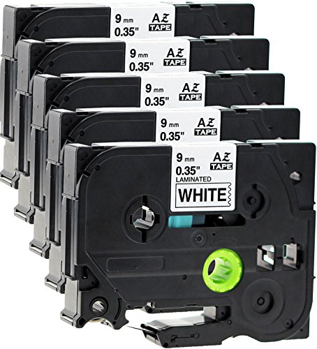 5x Schriftbandkassette für Brother TZe-221 schwarz auf weiß 9mm breit x 8m lang laminiert geeignet für Brother P-Touch 1000W 1010 1090 1830VP 2030VP 2100VP 2430PC 2470 2730VP 7100VP 7600VP H100R H105WB H150WB H300 D200VP D400 D600VP P750W und andere P-Touch Geräte kompatibel zu TZE-221 5x Schriftbandkassette für Brother TZe-221 schwarz auf weiß 9mm breit x 8m lang laminiert geeignet für Brother P-Touch 1000W 1010 1090 1830VP 2030VP 2100VP 2430PC 2470 2730VP 7100VP 7600VP H100R H105WB H150WB H300 D200VP D400 D600VP P750W und andere P-Touch Geräte kompatibel zu TZE-221 von Maximustrade