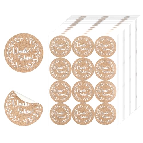 240 Stück Dankeschön Aufkleber, 4 cm Rund Selbstklebend Sticker Danke Schön, Hochzeit sticker Deko Geschenksticker für Weihnachten Geburtstag Taufe Kommunion Konfirmation 240 Stück Dankeschön Aufkleber, 4 cm Rund Selbstklebend Sticker Danke Schön, Hochzeit sticker Deko Geschenksticker für Weihnachten Geburtstag Taufe Kommunion Konfirmation von Maxmoc