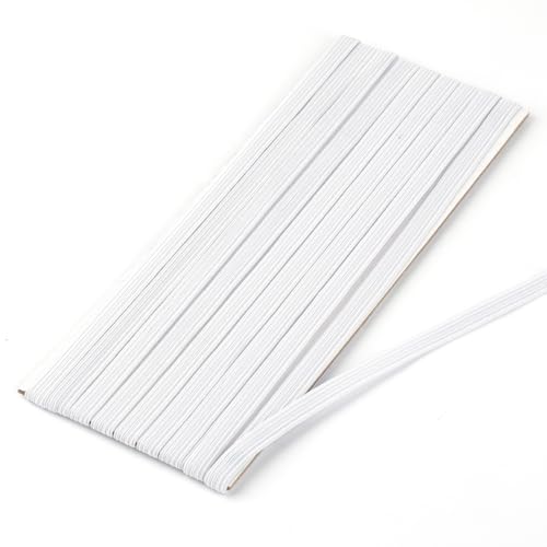 Gummiband Weiß 10mm Breit, 5m Gummibänder zum Nähen, Starke Flaches Gummilitze, Elastisches Band für Haushalt DIY Handwerk Stoffe zum Nahen Gummiband Weiß 10mm Breit, 5m Gummibänder zum Nähen, Starke Flaches Gummilitze, Elastisches Band für Haushalt DIY Handwerk Stoffe zum Nahen von Maxmoc