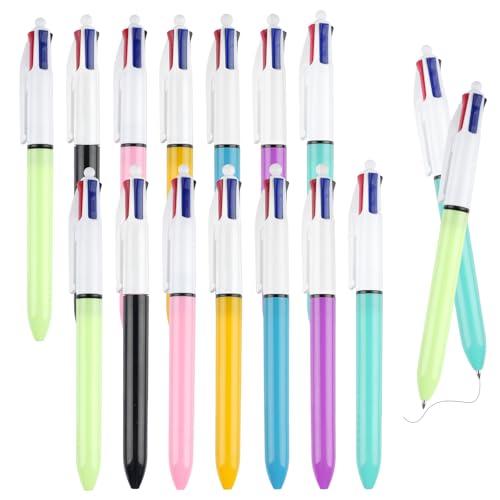 Maxmoc 14 Stück 4 Farben Kugelschreiber, 4-in-1 Einziehbarer Kugelschreiber,Mehrfarbiger Kugelschreibers,Glatter 1 mm Vierfarben Kugelschreiber für Büro Home Schulbedarf Maxmoc 14 Stück 4 Farben Kugelschreiber, 4-in-1 Einziehbarer Kugelschreiber,Mehrfarbiger Kugelschreibers,Glatter 1 mm Vierfarben Kugelschreiber für Büro Home Schulbedarf von Maxmoc