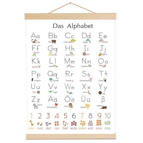 Maxmoc ABC Lernposter für Kinder, Alphabet Poster, Buchstaben Zahlen Lernen Poster zum Wanddeko Kinderzimmer, für Kindergarten Grundschule Vorschule, 30x40 cm Maxmoc ABC Lernposter für Kinder, Alphabet Poster, Buchstaben Zahlen Lernen Poster zum Wanddeko Kinderzimmer, für Kindergarten Grundschule Vorschule, 30x40 cm von Maxmoc