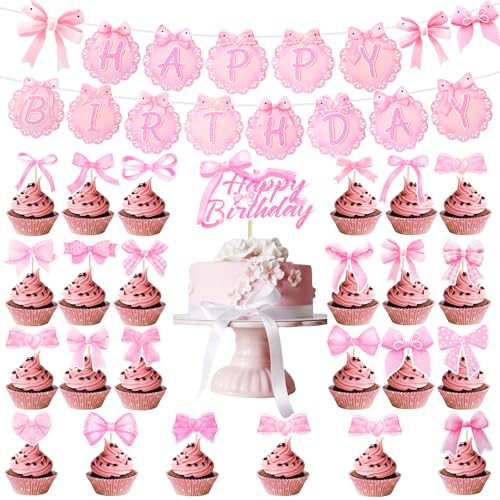 Rosa Schleife Geburtstag Dekorationen Rosa Schleife Geburtstag Dekorationen von Maxqzin