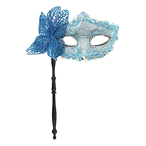 Maskerade mit Haltestab Schmetterling halbes Gesicht Halloween Party Abend Abschlussball für Karneval von Maxtonser