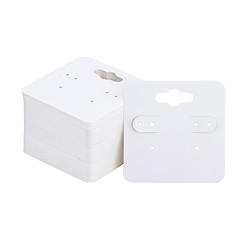 Maxtonser 100 Stück quadratische Ohrring-Display-Karten für Erwachsene und Kinder, Schmuckverpackungskarten, Ohrring-Vitrinenkarten, Präsentationshalter Maxtonser 100 Stück quadratische Ohrring-Display-Karten für Erwachsene und Kinder, Schmuckverpackungskarten, Ohrring-Vitrinenkarten, Präsentationshalter von Maxtonser
