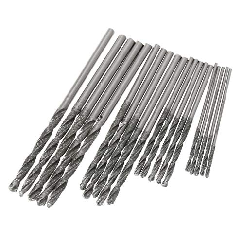 Maxtonser 20-teiliges beschichtetes Spiralbohrer-Set für Glas, weich, 1 mm, 1,5 mm, 2 mm, 2,5 mm Maxtonser 20-teiliges beschichtetes Spiralbohrer-Set für Glas, weich, 1 mm, 1,5 mm, 2 mm, 2,5 mm von Maxtonser