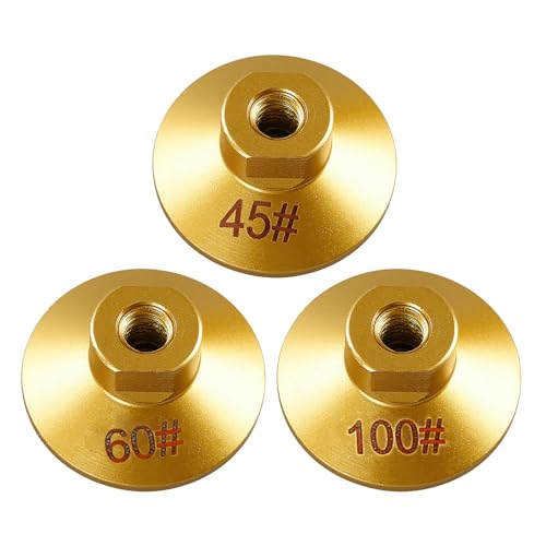 Maxtonser 3 Stück 5,1 cm Lötpolierscheiben 10/M14 Gewinde gelöteter flacher Schleifkopf langlebige Werkzeuge für Metall Holzbearbeitung Maxtonser 3 Stück 5,1 cm Lötpolierscheiben 10/M14 Gewinde gelöteter flacher Schleifkopf langlebige Werkzeuge für Metall Holzbearbeitung von Maxtonser