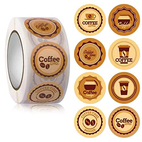 Maxtonser 500 Stück Dankesaufkleber, Etiketten für Kaffee, Party, für Umschläge, Siegel, kleine Geschäfte, Tassen, Flaschen, Partyzubehör von Maxtonser