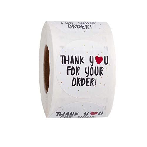 Maxtonser 500pcs/roll Round Thank You for Your Order Heart Sticker Handmade Seal Labels,Seal Stickers Maxtonser 500pcs/roll Round Thank You for Your Order Heart Sticker Handmade Seal Labels,Seal Stickers von Maxtonser