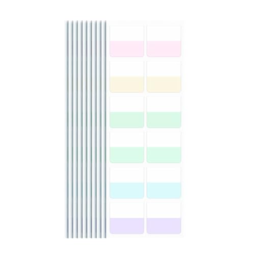 Maxtonser Haftnotizen, Seitenmarker, praktische Lese-Tabs, selbstklebende Klebe-Tabs für Bücher, Lesezeichen, Ordner, 10 Stück von Maxtonser