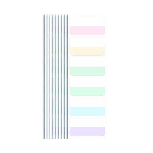 Maxtonser Haftnotizen, Seitenmarker, praktische Lese-Tabs, selbstklebende Klebe-Tabs für Bücher, Lesezeichen, Ordner, 10 Stück von Maxtonser