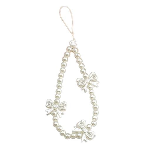 Maxtonser Handy-Schlüsselband, Schmuck, stilvoller Handy-Charm, Perlen, Handy-Anhänger, Schleife, Handykette, Acryl-Material für Handy Maxtonser Handy-Schlüsselband, Schmuck, stilvoller Handy-Charm, Perlen, Handy-Anhänger, Schleife, Handykette, Acryl-Material für Handy von Maxtonser
