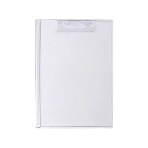 Maxtonser Klemmbrett, robustes Acryl-Klemmbrett, transparentes Klemmbrett mit niedrigem Profil, für Büro, Arbeit, Arbeit von Maxtonser