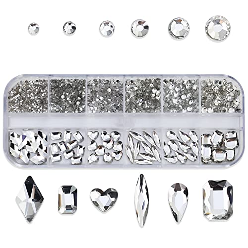 Maxtonser Multi-Shape Nail Charms Crystal Flatback Nail Rhinestones Nail Gems Stones-Shiny Nail Art Charms DIY Nail Art Decoration,Nail Charms Maxtonser Multi-Shape Nail Charms Crystal Flatback Nail Rhinestones Nail Gems Stones-Shiny Nail Art Charms DIY Nail Art Decoration,Nail Charms von Maxtonser