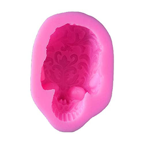 Maxtonser Silikonform mit Totenkopf-Aschenbecher, Kerzenhalter, Kunstharz, Blumentopf, Pflanzgussform, Sukkulenten, Übertopf, Epoxidharz von Maxtonser